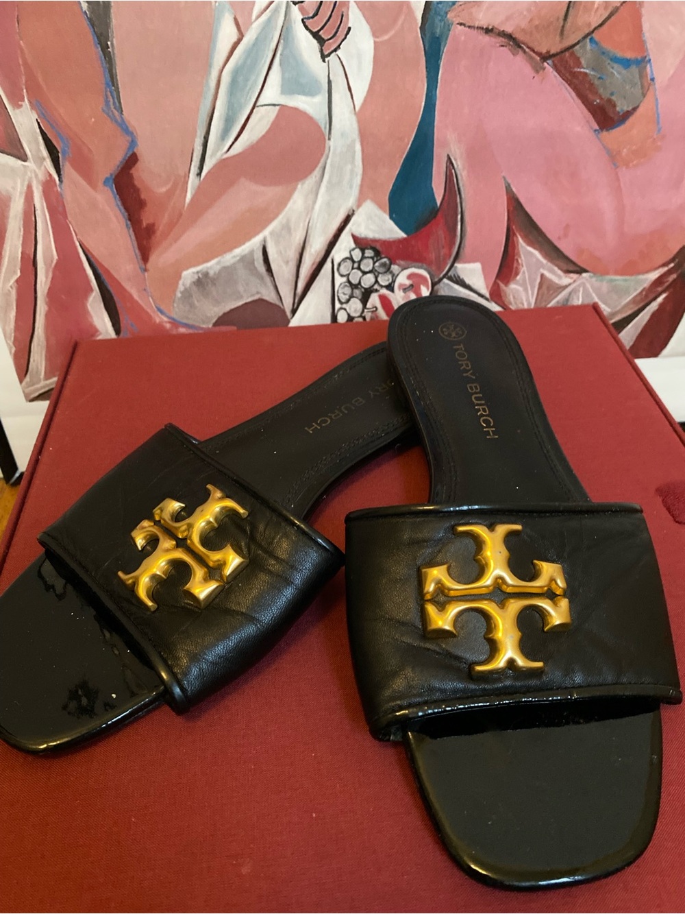 Tory Burch Eleanor Slide Sandals with Original Box